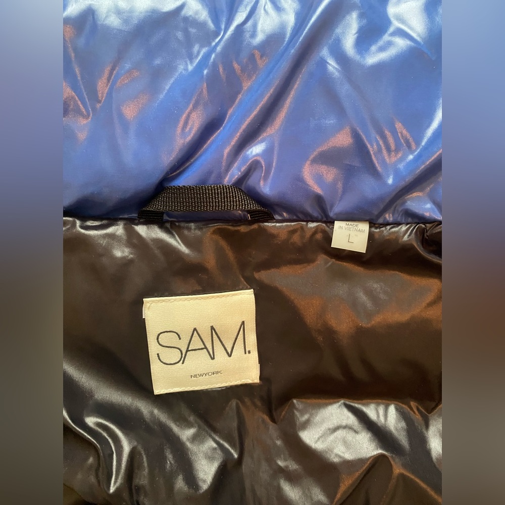 Sam. Freestyle Down Puffer Jacket - Large - Wave … - image 8